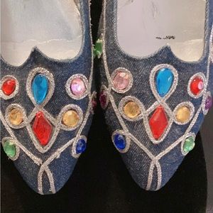 Vintage J.Renee Denim shoes with gems